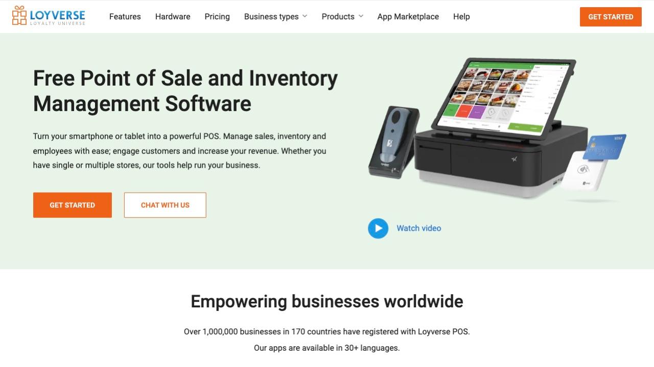 Loyverse — кассовая программа клиента. Готовой интеграции с сайтом нет, делали через API